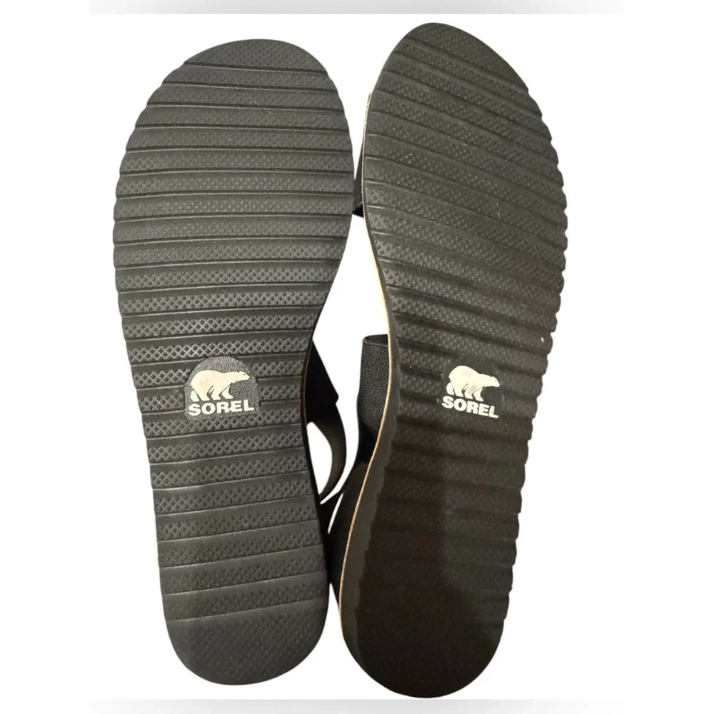 Sorel Black Women Sandals 8.5